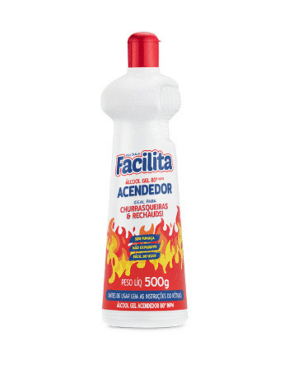 ALCOOL GEL 80º ACENDEDOR 500GR – FACILITA