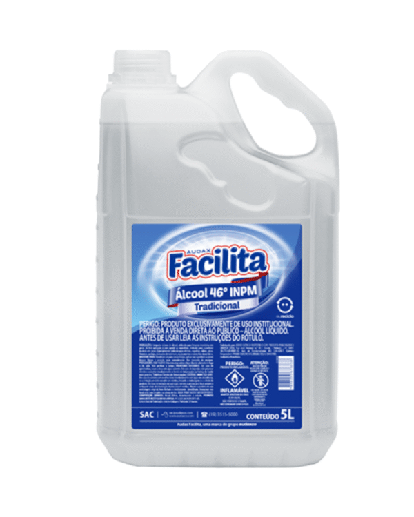 ALCOOL LIQUIDO 46° 5L - FACILITA