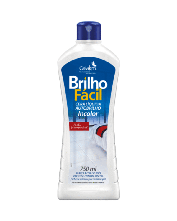 CERA BRILHO FACIL 750ML, INCOLOR