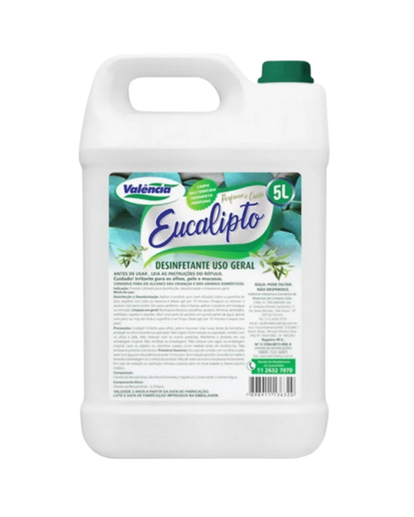 DESINFETANTE EUCALIPTO BRANCO – 5L VALÊNCIA