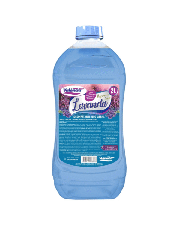DESINFETANTE LAVANDA AZUL LEITOSO – 2L – VALÊNCIA