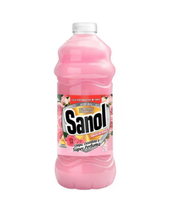 DESINFETANTE SANOL 2L INFUSAO ROSA