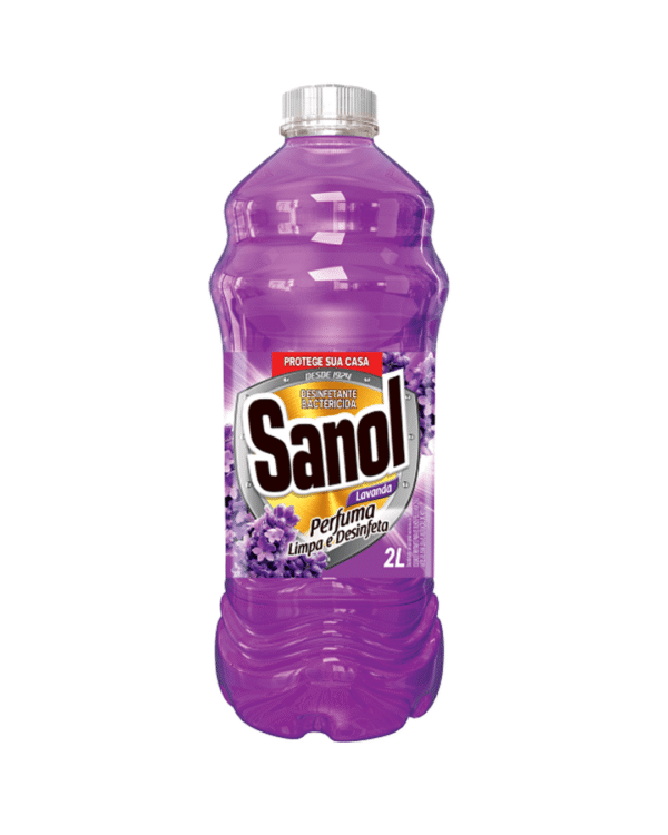 DESINFETANTE SANOL 2L LAVANDA TRANSP.