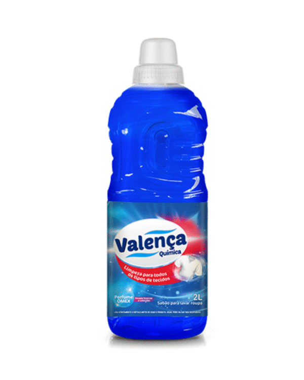 DETERGENTE LIQUIDO P/ROUPA AZUL – 2L – VALÊNCIA