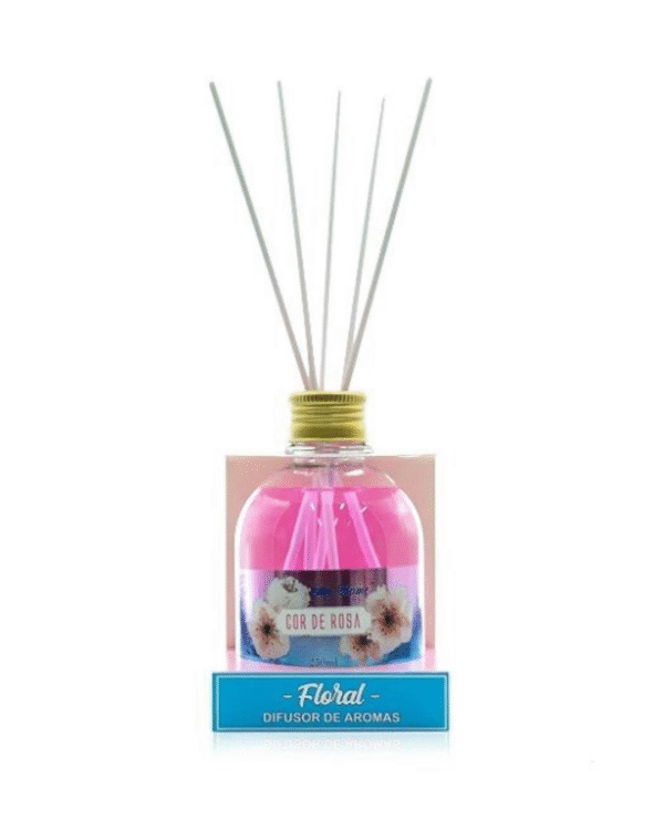 DIFUSOR DE AROMAS MY HOME 250 ML COR DE ROSA - FLORAL