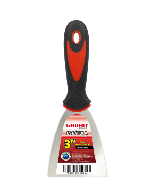 ESPATULA 3" EMBORRACHADA PROFISSIONAL - GADAN