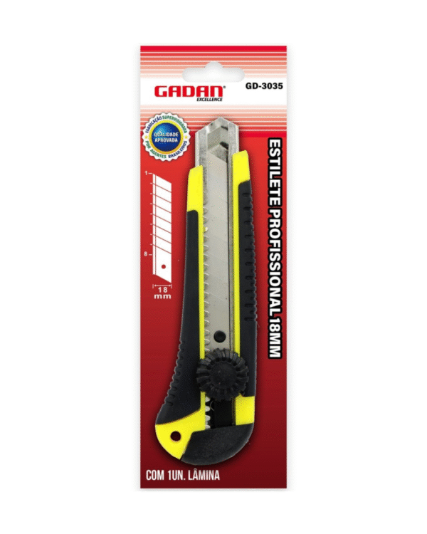 ESTILETE EMBORRACHADO PROFISSIONAL - GADAN