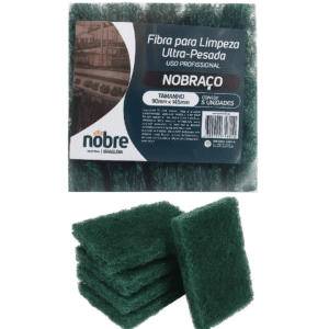 FIBRA P/LIMPEZA 87X125MM ULTRA PESADA, PCT C/5UNID – NOBRACO