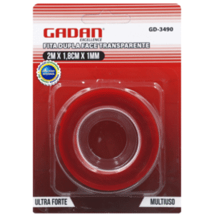FITA DUPLA FACE TRANSPARENTE 2M - GADAN