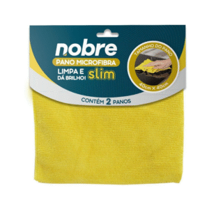 PANO MICROFIBRA AMARELO SLIM 40X40 - NOBRE