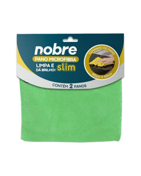 PANO MICROFIBRA VERDE SLIM 40X40 - NOBRE
