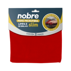 PANO MICROFIBRA VERMELHO SLIM 40X40 - NOBRE