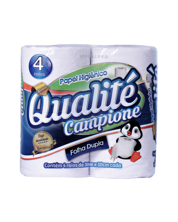 PAPEL HIG. FOLHA DUPLA QUALITE C/ 4 ROLOS