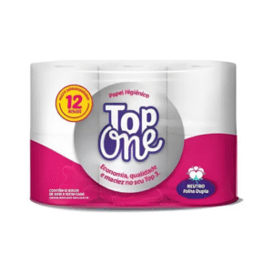 PAPEL HIG. FOLHA DUPLA TOP ONE 20MTS  C/8