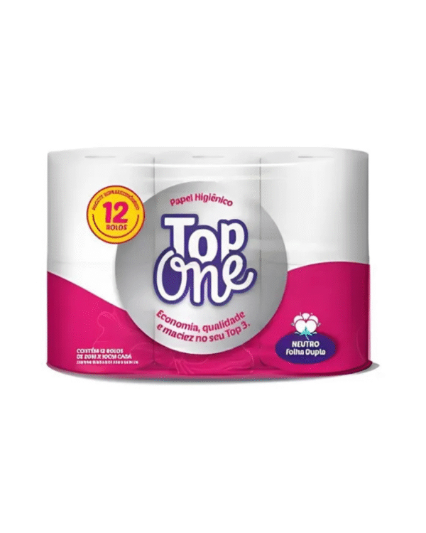 PAPEL HIG. FOLHA DUPLA TOP ONE 20MTS  C/8