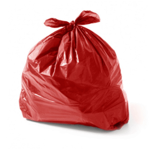 SACO DE LIXO VERMELHO 60L COM 100 UNIDADES P4